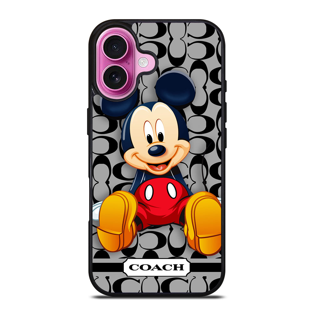 COACH MICKEY MOUSE CARTOON iPhone 16 Plus Case Cover