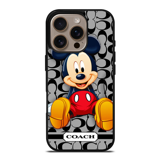 COACH MICKEY MOUSE CARTOON iPhone 16 Pro Case Cover