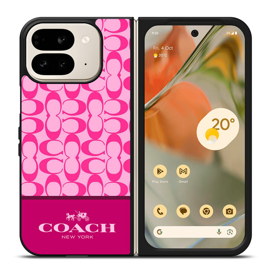 COACH NEW YORK PINK PATTERN Google Pixel 9 Pro Fold Case Cover