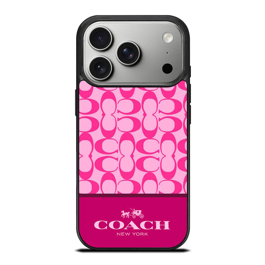 COACH NEW YORK PINK PATTERN iPhone 17 Pro Case Cover