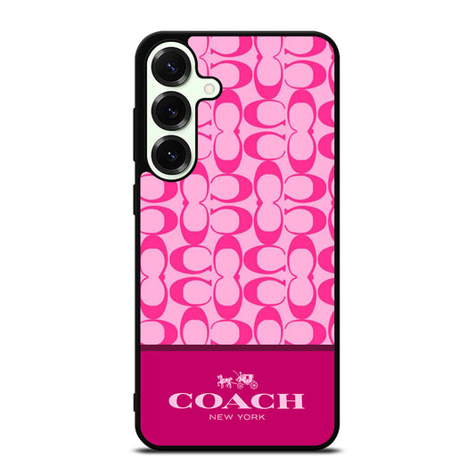 COACH NEW YORK PINK PATTERN Samsung Galaxy S25 Plus Case Cover