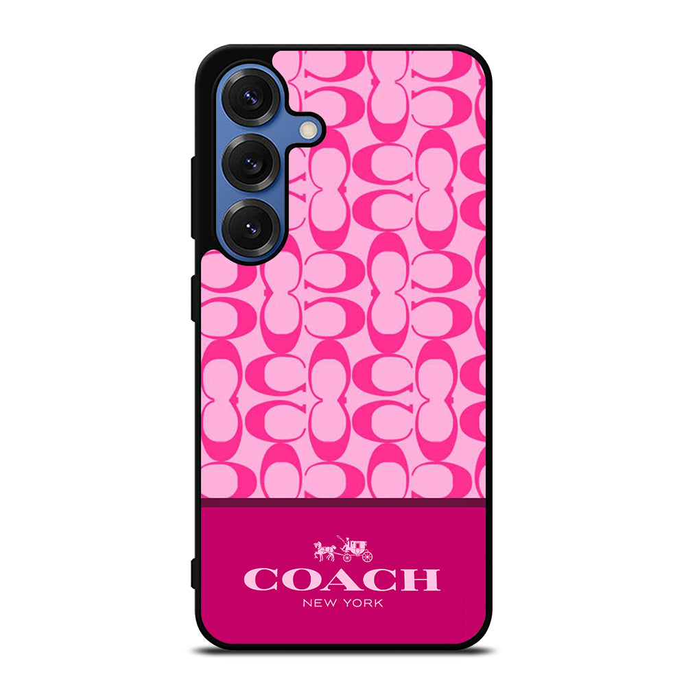 COACH NEW YORK PINK PATTERN Samsung Galaxy S25 Case Cover