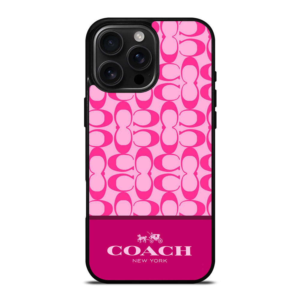 COACH NEW YORK PINK PATTERN iPhone 16 Pro Max Case Cover