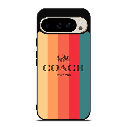 COACH NEW YORK STRIPE Google Pixel 9 Pro Case Cover