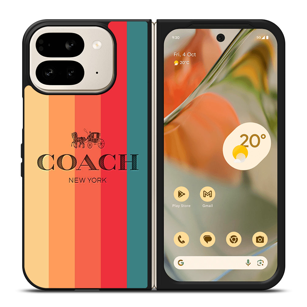 COACH NEW YORK STRIPE Google Pixel 9 Pro Fold Case Cover