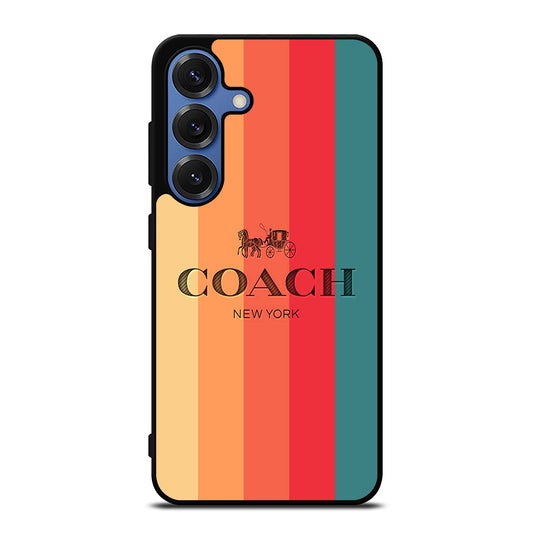 COACH NEW YORK STRIPE Samsung Galaxy S25 Case Cover