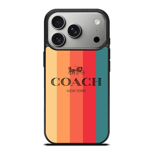 COACH NEW YORK STRIPE iPhone 17 Pro Case Cover