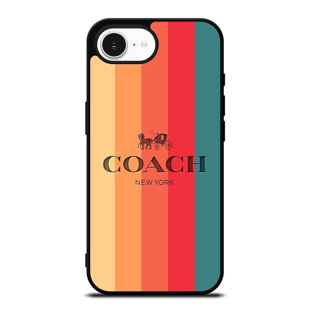 COACH NEW YORK STRIPE iPhone 16e Case Cover