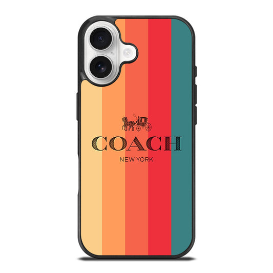 COACH NEW YORK STRIPE iPhone 17 Case Cover