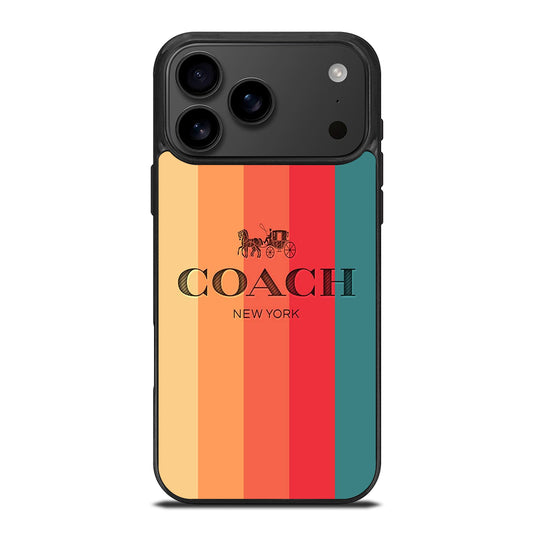 COACH NEW YORK STRIPE iPhone 17 Pro Max Case Cover