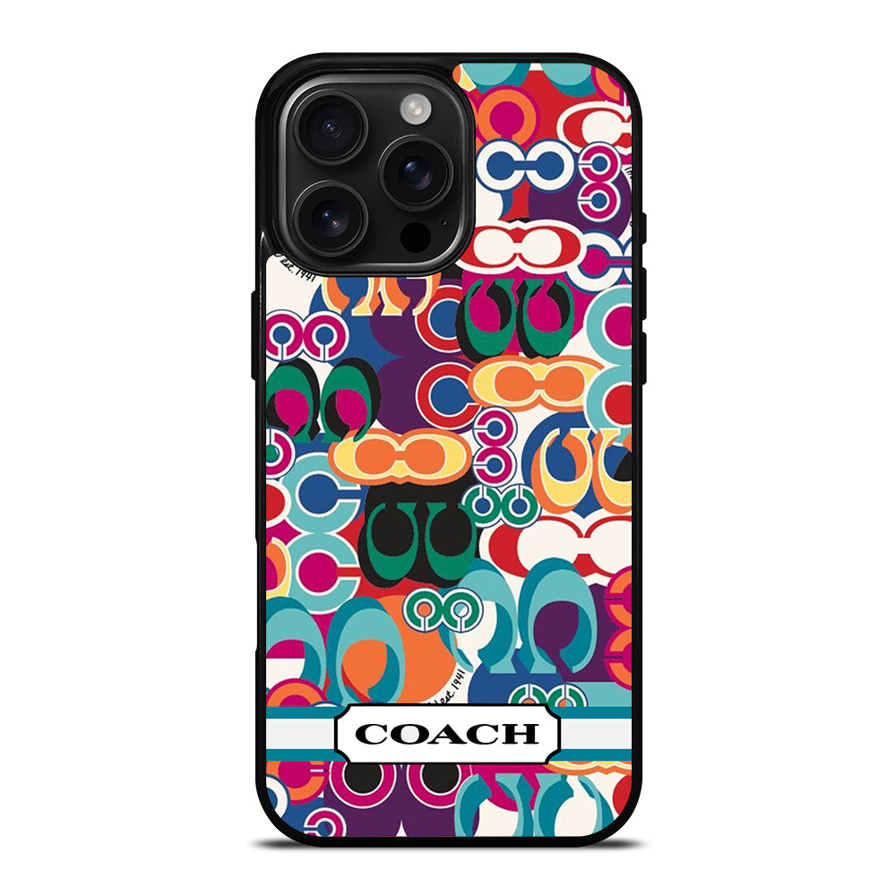 COACH PATTERN iPhone 16 Pro Max Case Cover