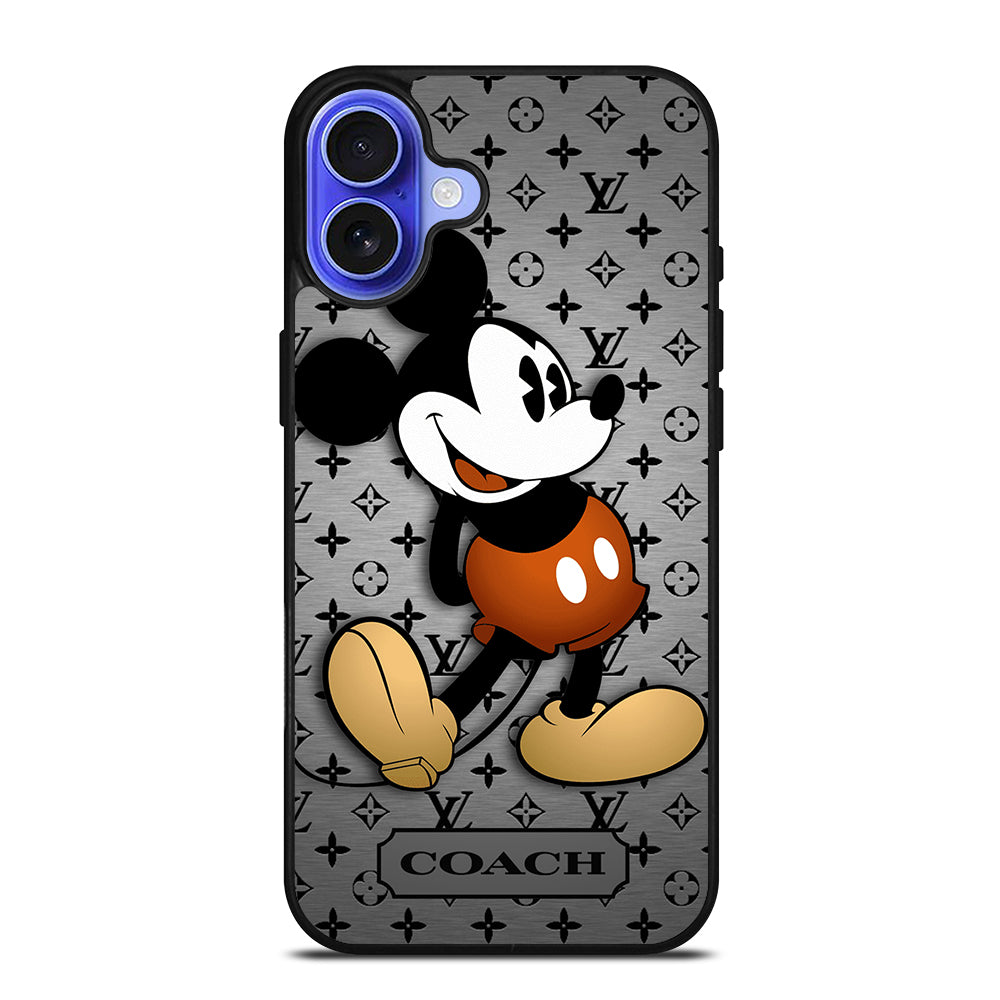 COACH PATTERN MICKEY MOUSE iPhone 16 Case Cover