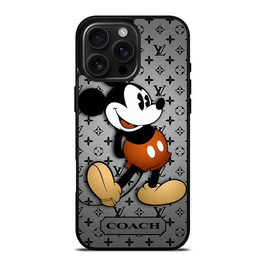 COACH PATTERN MICKEY MOUSE iPhone 16 Pro Max Case Cover