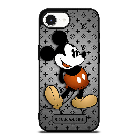 COACH PATTERN MICKEY MOUSE iPhone 16e Case Cover