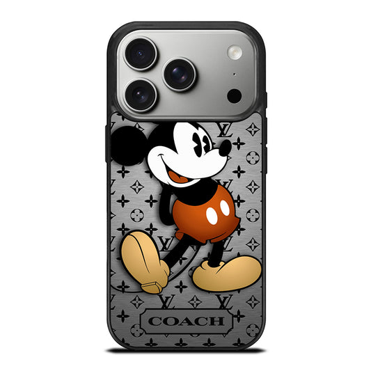 COACH PATTERN MICKEY MOUSE iPhone 17 Pro Case Cover