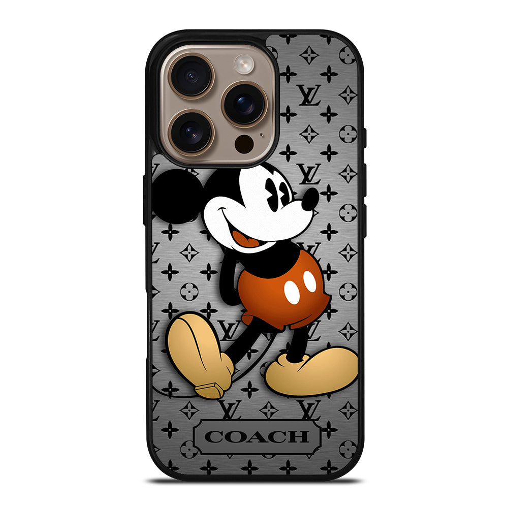 COACH PATTERN MICKEY MOUSE iPhone 16 Pro Case Cover