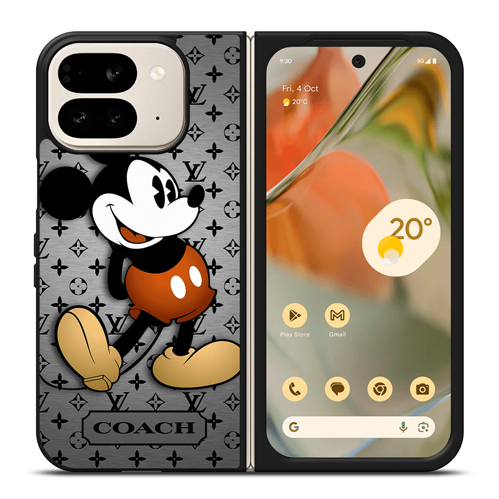 COACH PATTERN MICKEY MOUSE Google Pixel 9 Pro Fold Case Cover