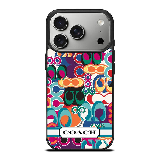 COACH PATTERN iPhone 17 Pro Case Cover