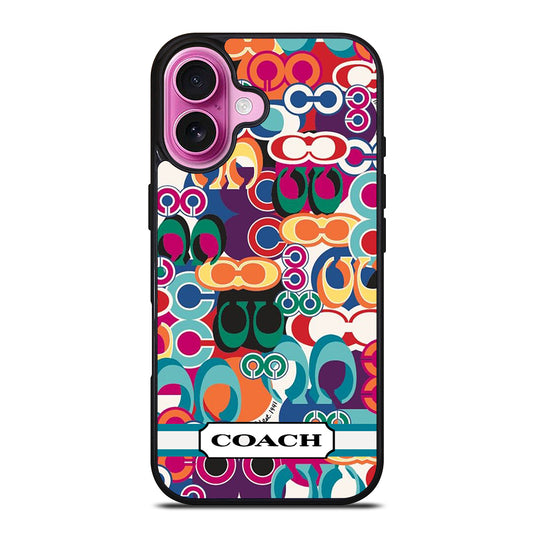 COACH PATTERN iPhone 16 Plus Case Cover