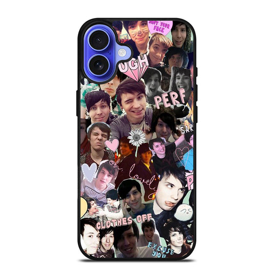 COLLAGE DAN AND PHIL iPhone 16 Case Cover