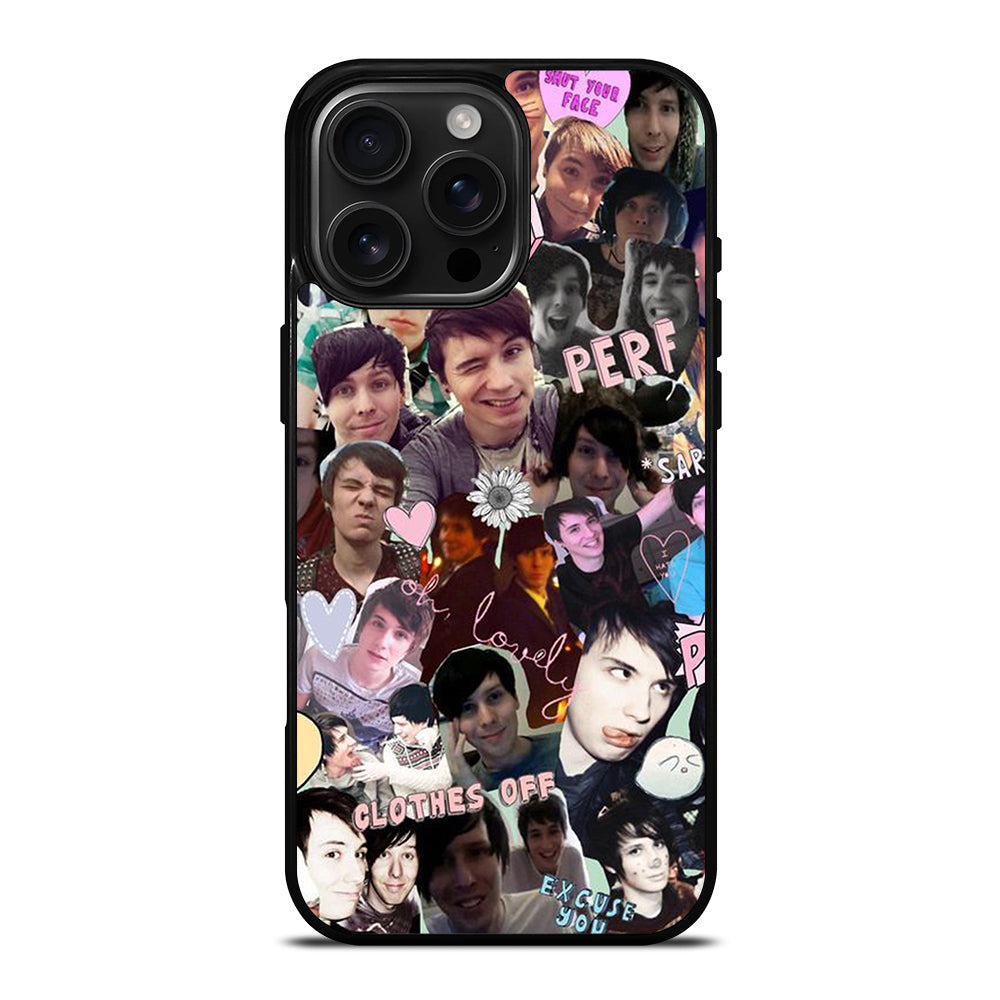 COLLAGE DAN AND PHIL iPhone 16 Pro Max Case Cover