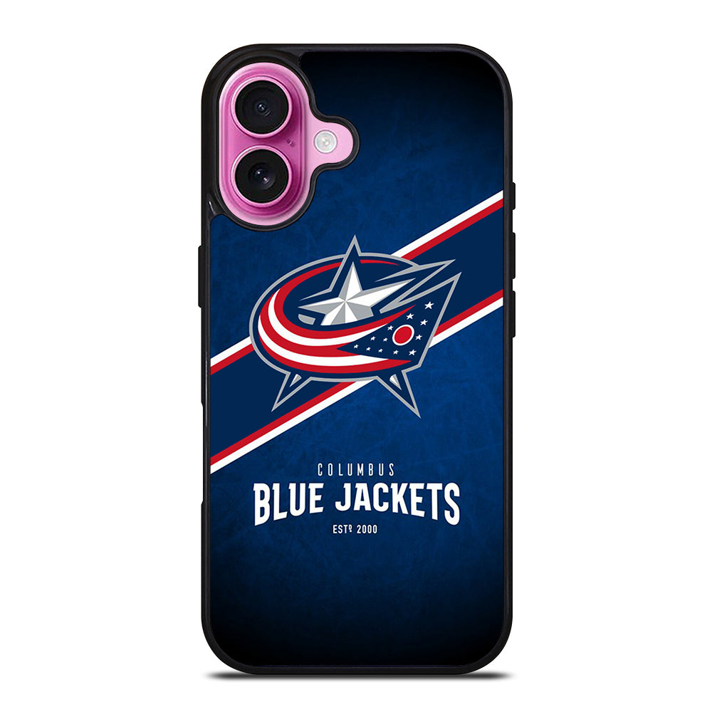 COLUMBUS BLUE JACKETS NHL TEAM 3 iPhone 16 Plus Case Cover