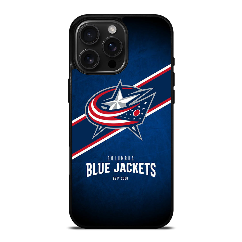 COLUMBUS BLUE JACKETS NHL TEAM 3 iPhone 16 Pro Max Case Cover