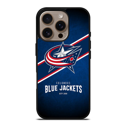 COLUMBUS BLUE JACKETS NHL TEAM 3 iPhone 16 Pro Case Cover