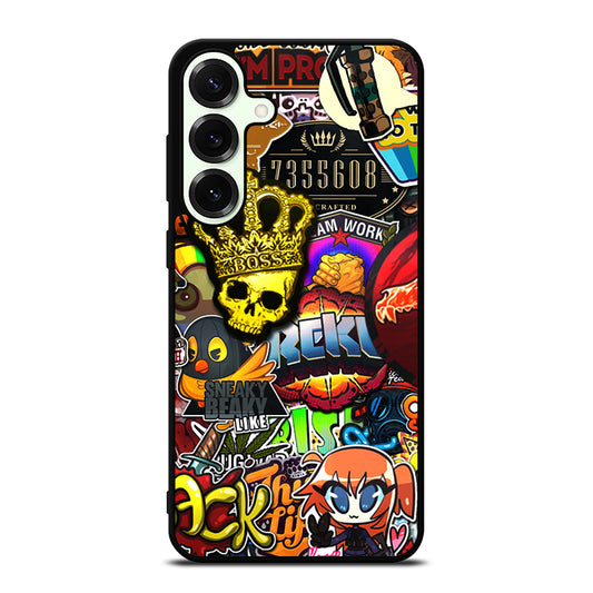 CSGO STICKER BOMB PATTERN Samsung Galaxy S25 Plus Case Cover