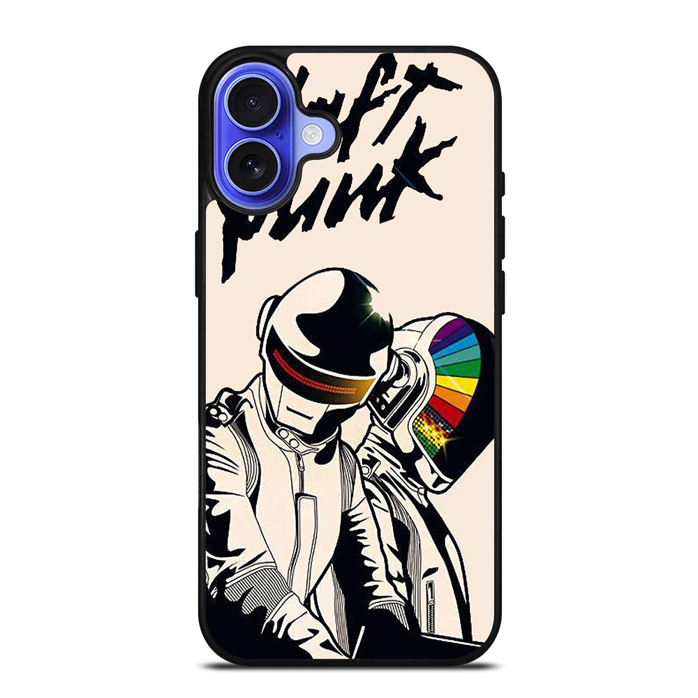 DAFT PUNK CARTOON iPhone 16 Case Cover