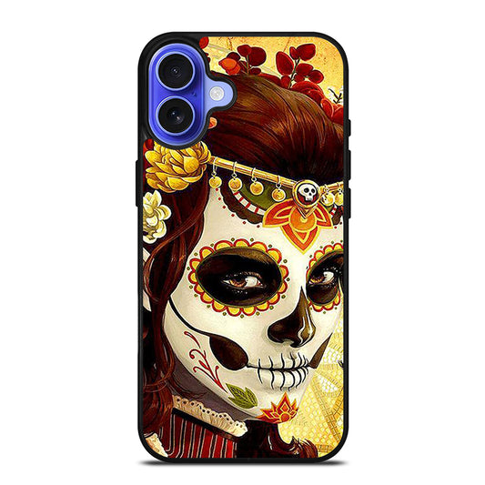 DAY OF THE DEAD ART 1 iPhone 16 Case Cover