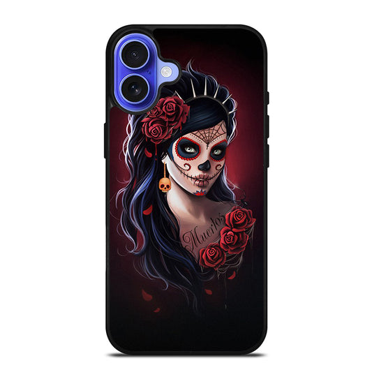 DAY OF THE DEAD ART 2 iPhone 16 Case Cover