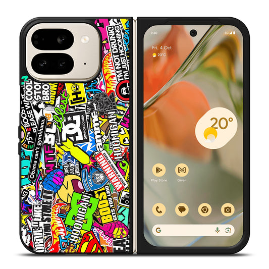 DC STICKER BOMB 1 Google Pixel 9 Pro Fold Case Cover