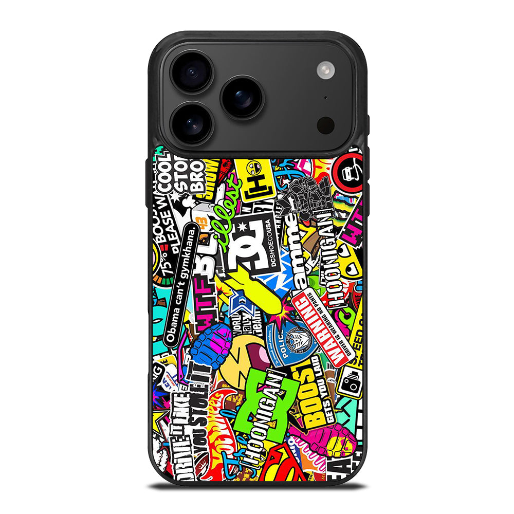 DC STICKER BOMB 1 iPhone 17 Pro Max Case Cover