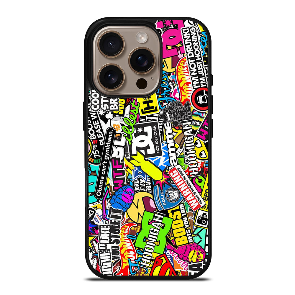 DC STICKER BOMB 1 iPhone 16 Pro Case Cover