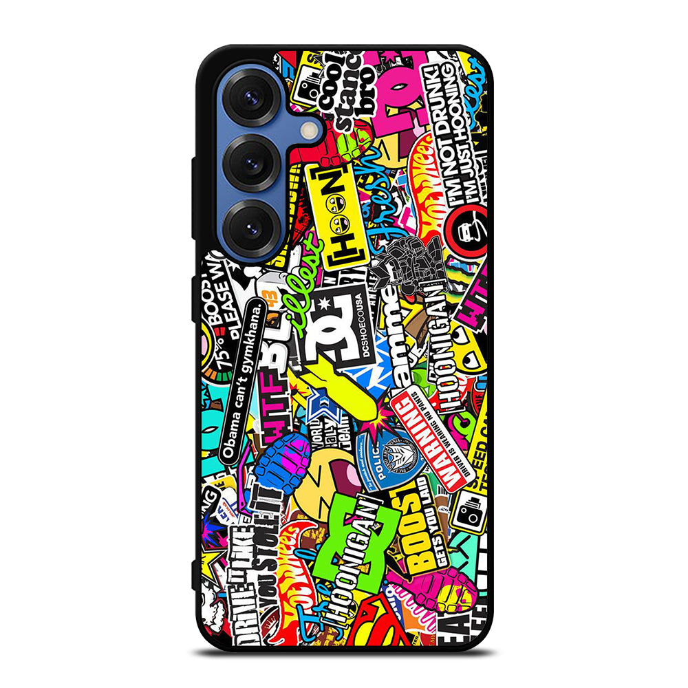 DC STICKER BOMB 1 Samsung Galaxy S25 Case Cover