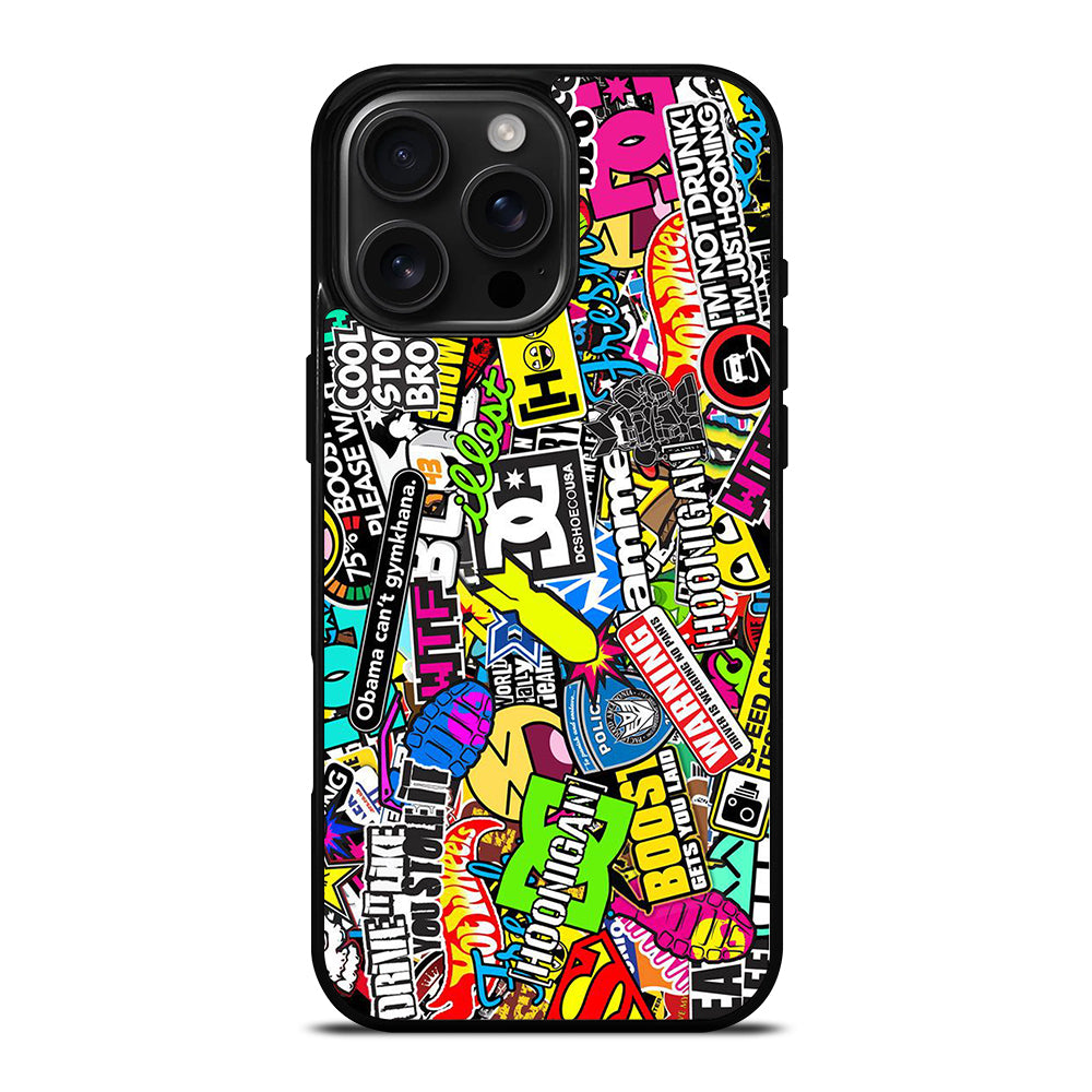 DC STICKER BOMB 1 iPhone 16 Pro Max Case Cover