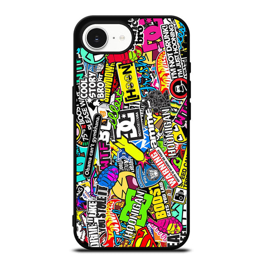 DC STICKER BOMB 1 iPhone 16e Case Cover