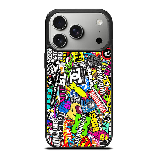 DC STICKER BOMB 1 iPhone 17 Pro Case Cover