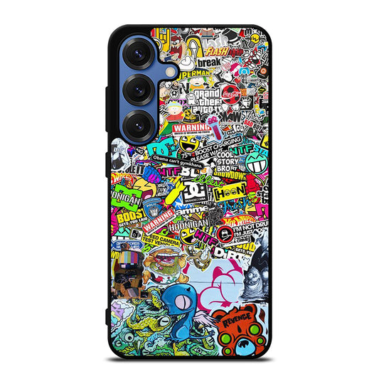 DC STICKER BOMB 2 Samsung Galaxy S25 Case Cover