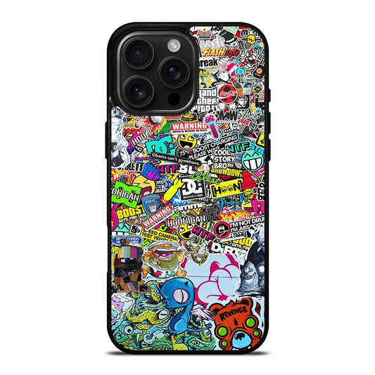 DC STICKER BOMB 2 iPhone 16 Pro Max Case Cover