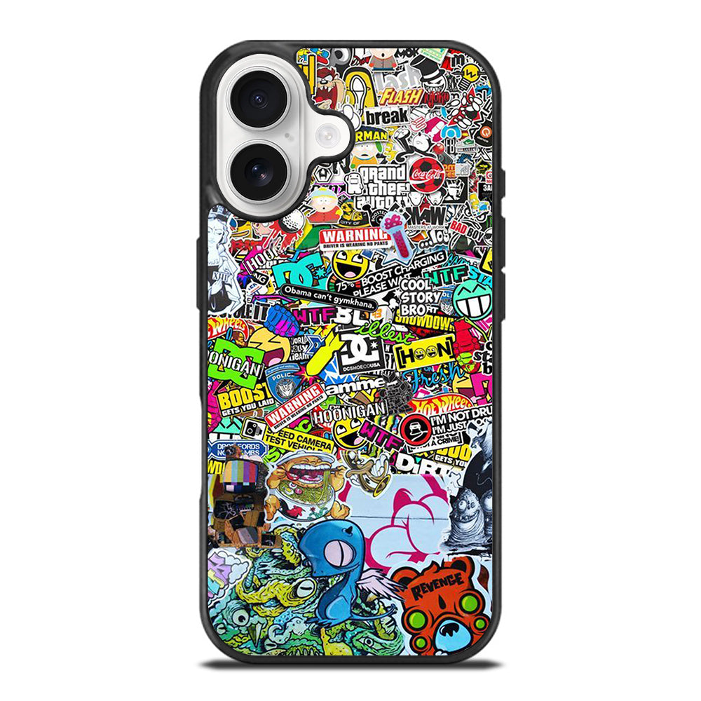 DC STICKER BOMB 2 iPhone 17 Case Cover