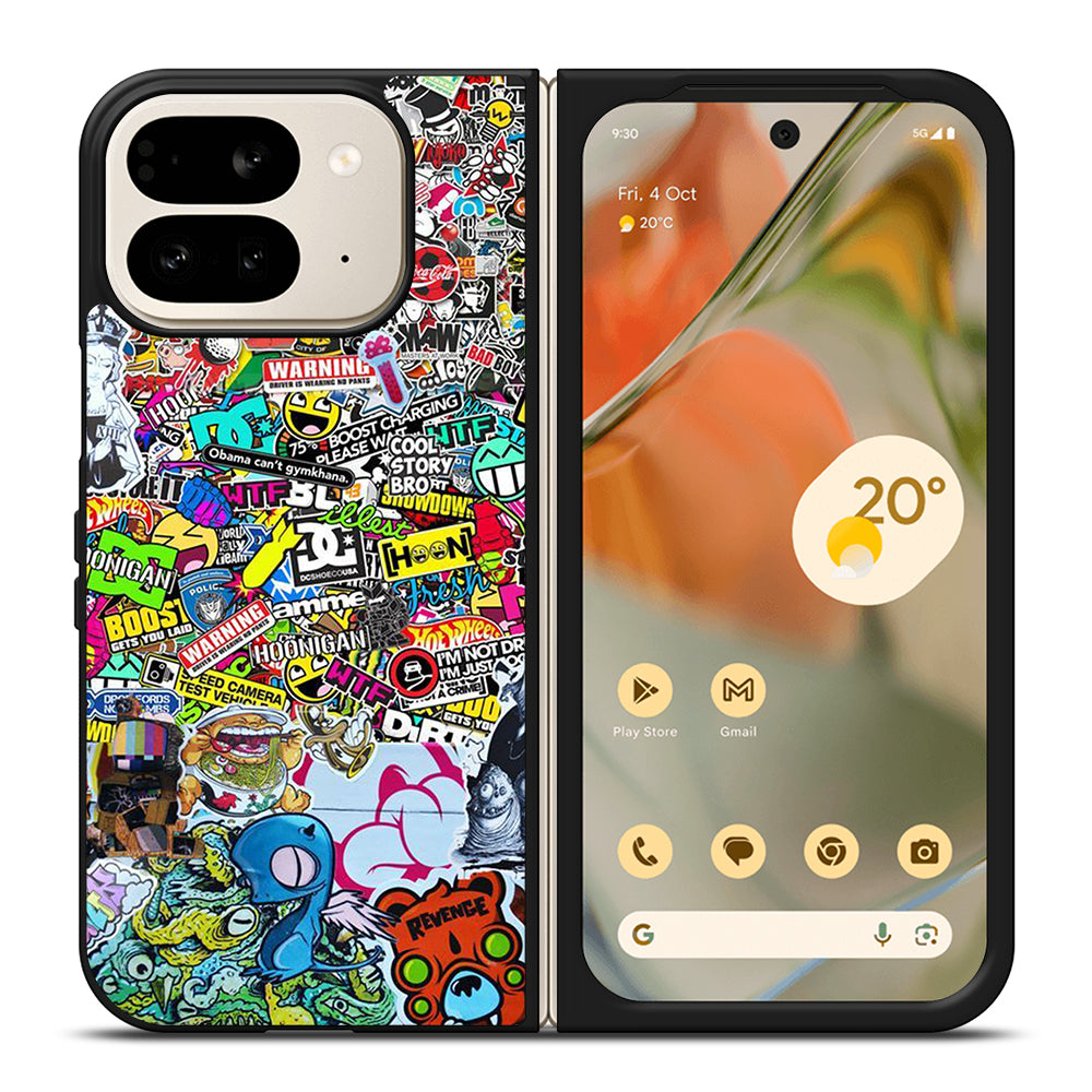 DC STICKER BOMB 2 Google Pixel 9 Pro Fold Case Cover