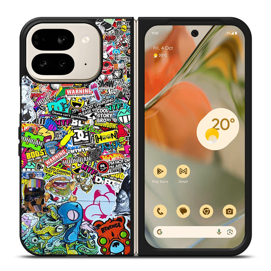 DC STICKER BOMB 2 Google Pixel 9 Pro Fold Case Cover