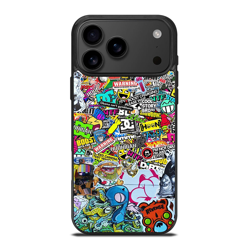 DC STICKER BOMB 2 iPhone 17 Pro Max Case Cover
