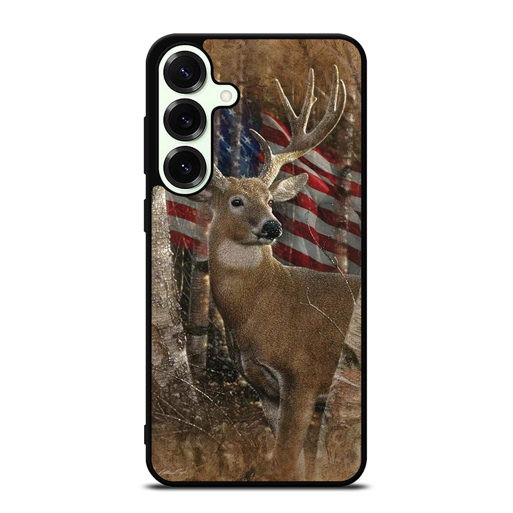 DEER HUNTING AMERICAN FLAG Samsung Galaxy S26 Plus Case Cover