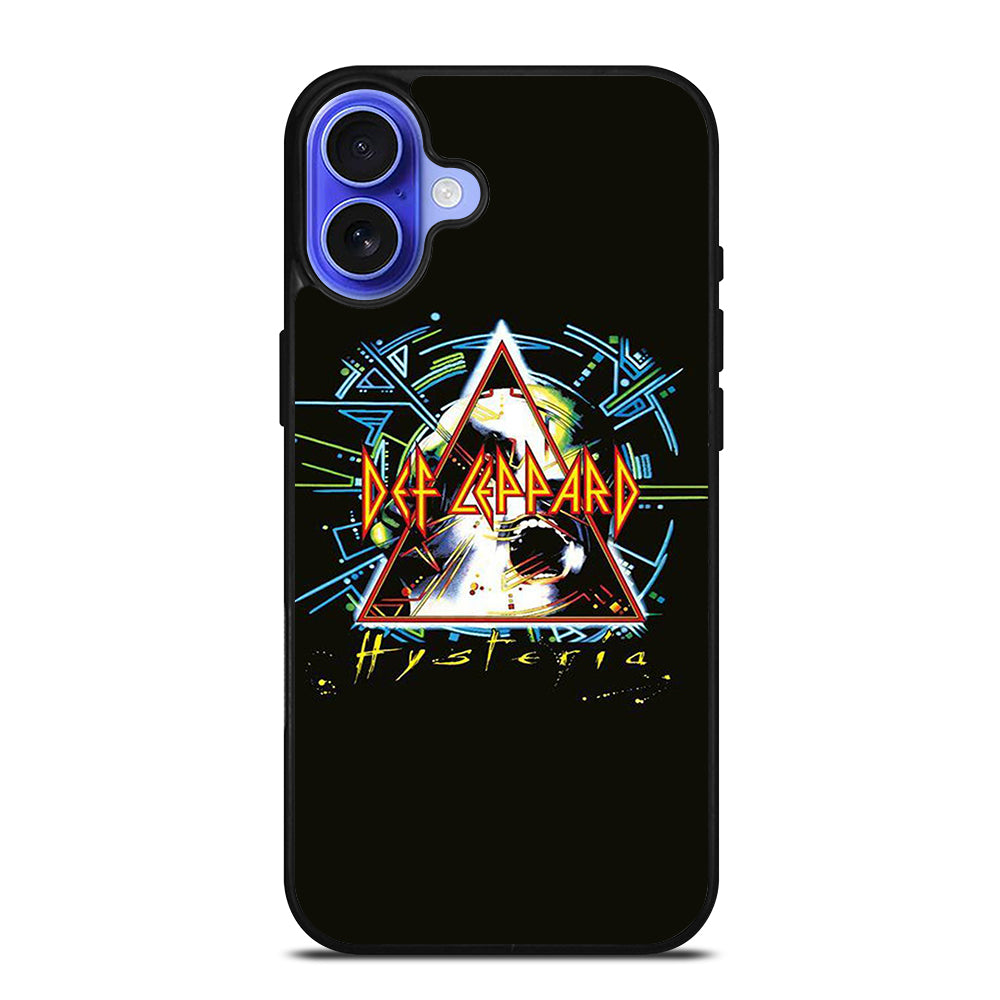 DEF LEPPARD BLACK LOGO iPhone 16 Case Cover