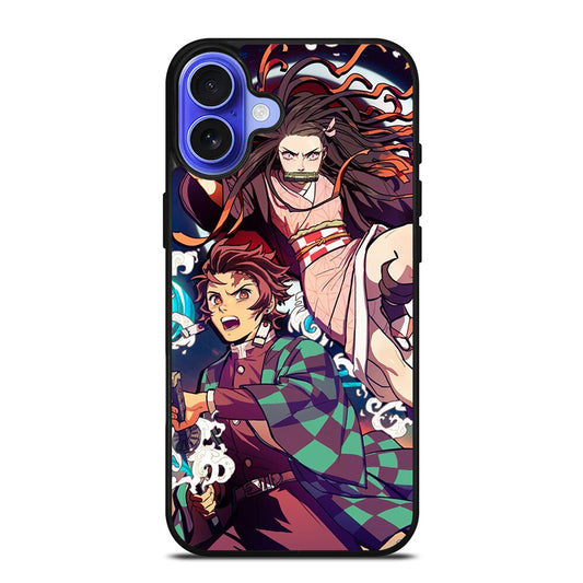 DEMON SLAYER TANJIRO AND NEZUKO iPhone 16 Case Cover