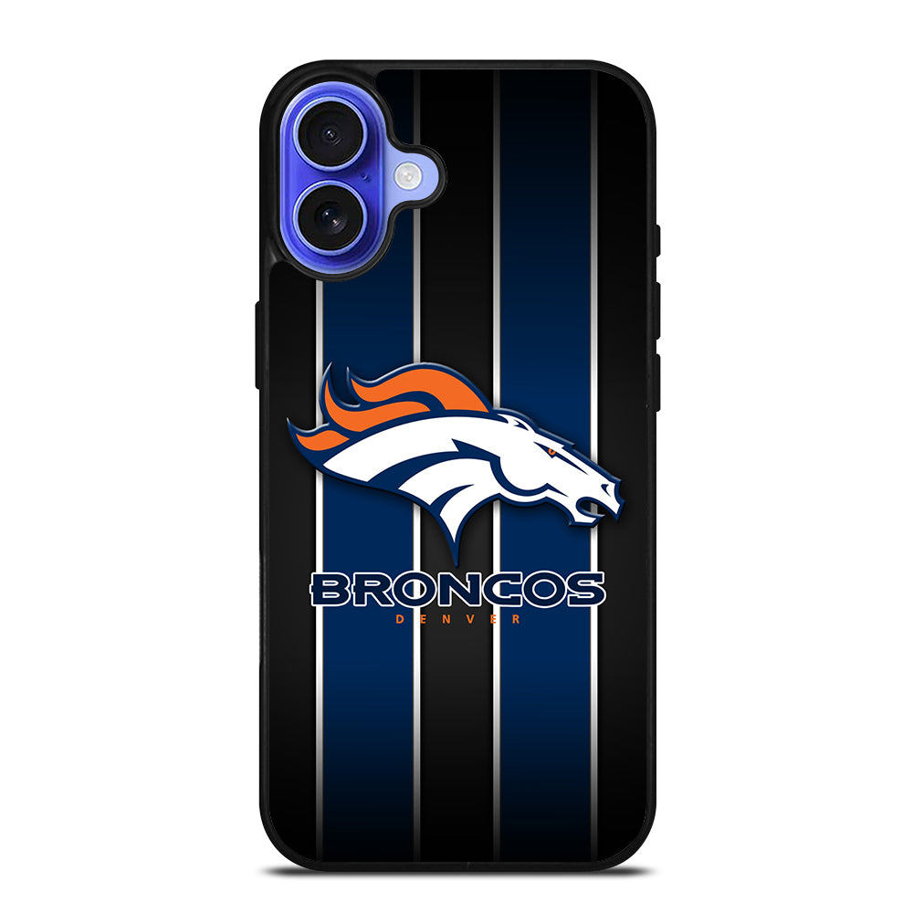 DENVER BRONCOS STRIPE LOGO iPhone 16 Case Cover