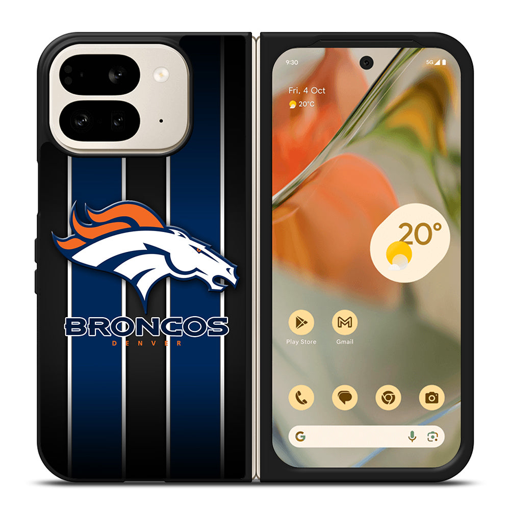 DENVER BRONCOS STRIPE LOGO Google Pixel 9 Pro Fold Case Cover